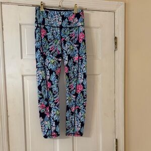 Lilly Pulitzer Women’s Leggings in Blue and Pink Floral